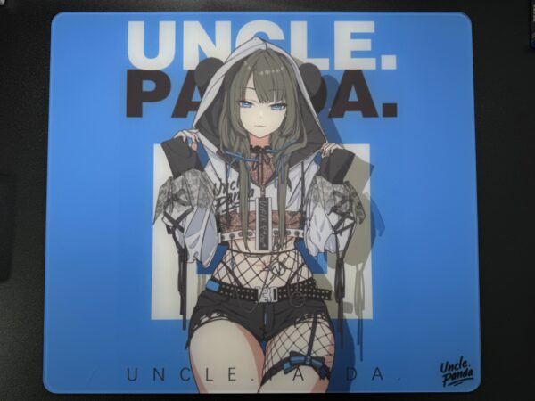 Uncle Panda Glass Mousepad